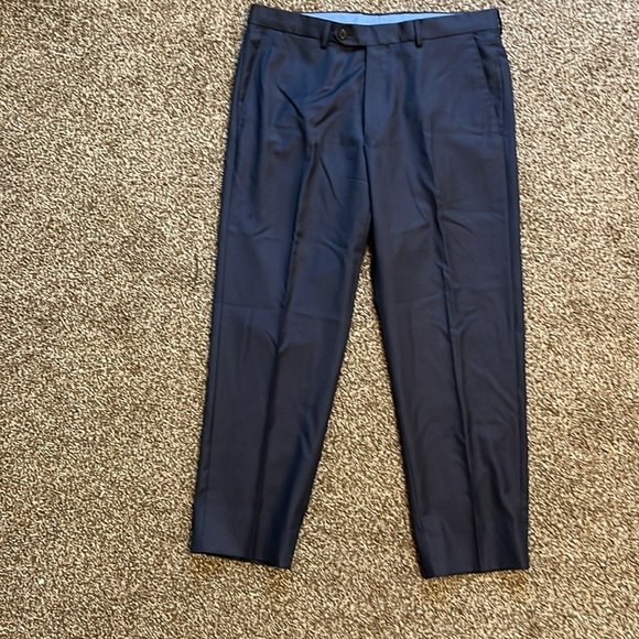 Peter Manning wool dress trousers navy blue-gray size 33x 27 (act 34 x27) - Picture 5 of 9